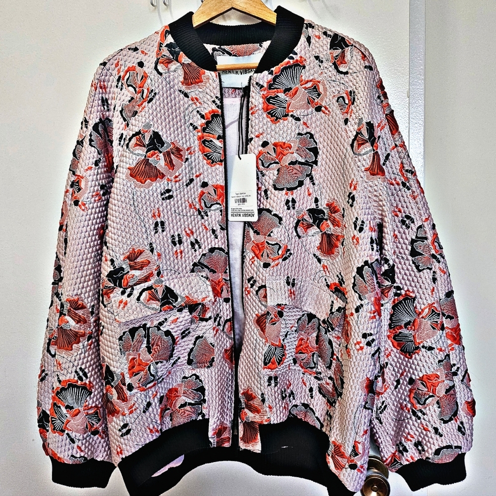 HENRIK VIBSKOV Tape Bomber Jacket (Medium)